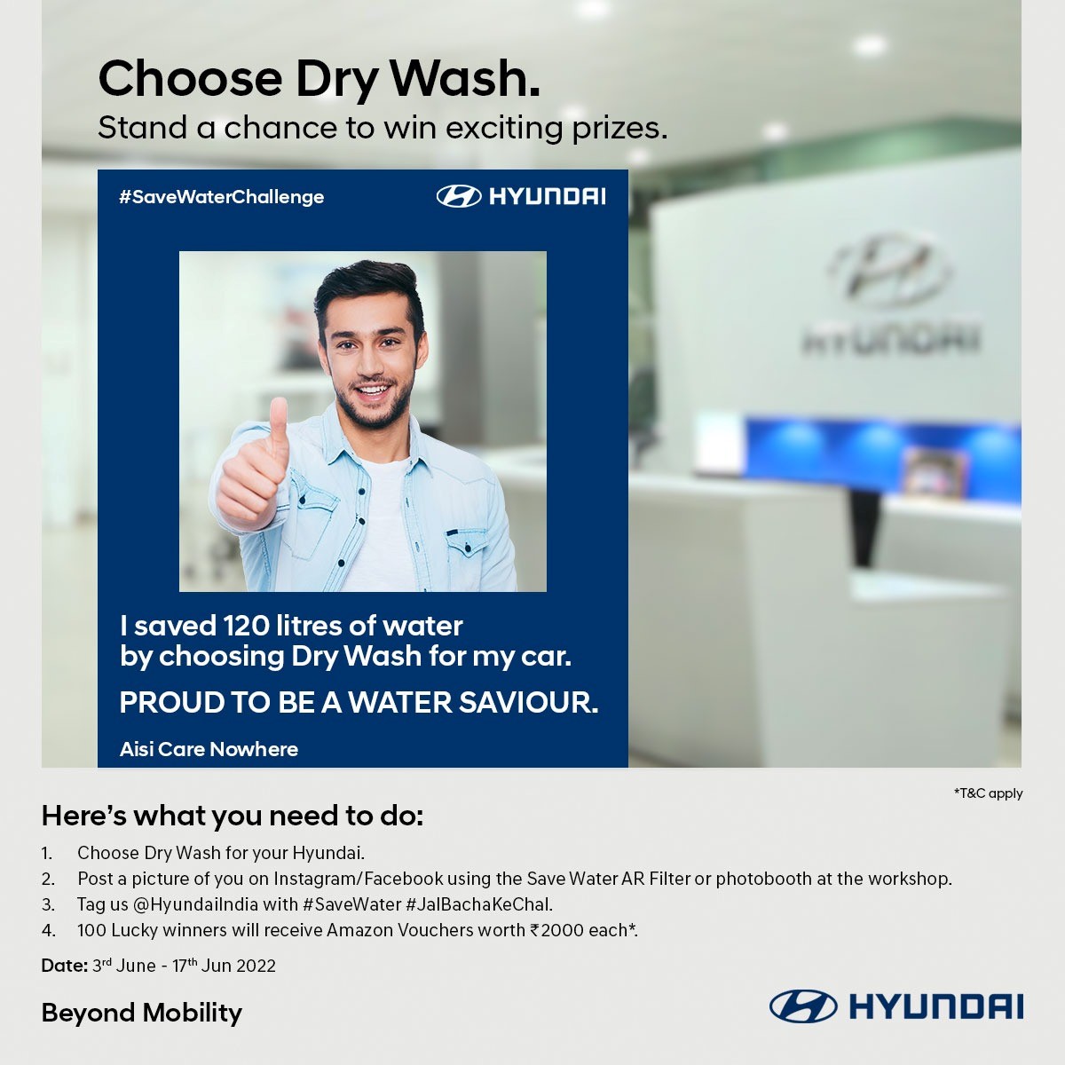 Hyundai Motor India Announces ‘Save Water Challenge’ for customers on World Environment Day